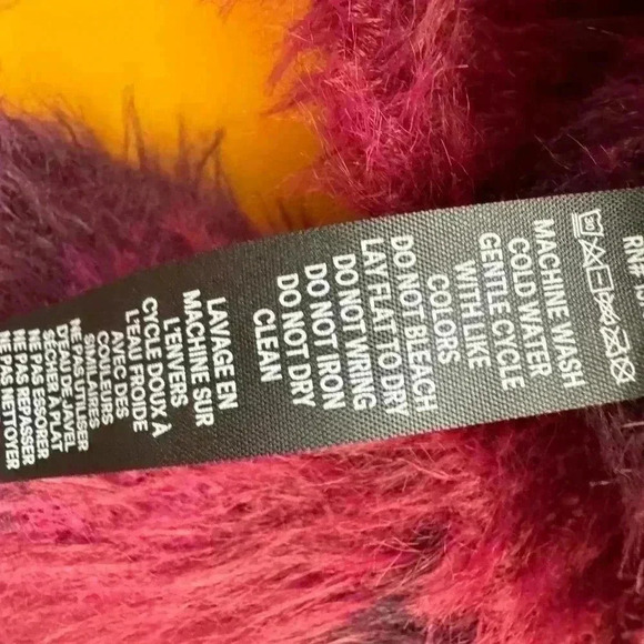 Savage crewneck fuzzy texture long sleeve sweater l. - Picture 15 of 16